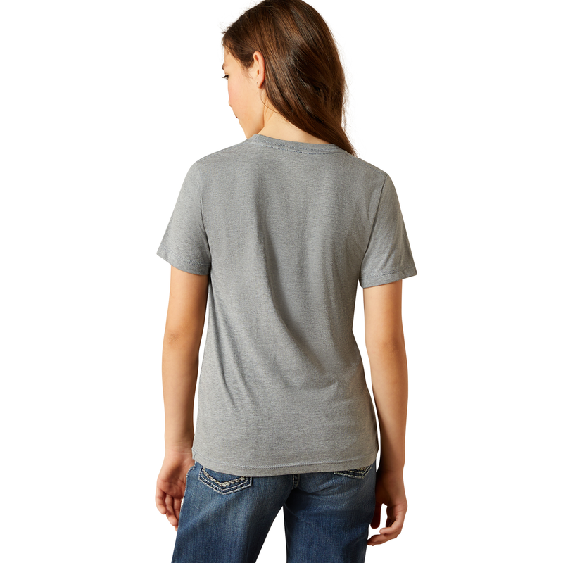 Ariat Girl’s Heels Down T-Shirt - Ice Berg