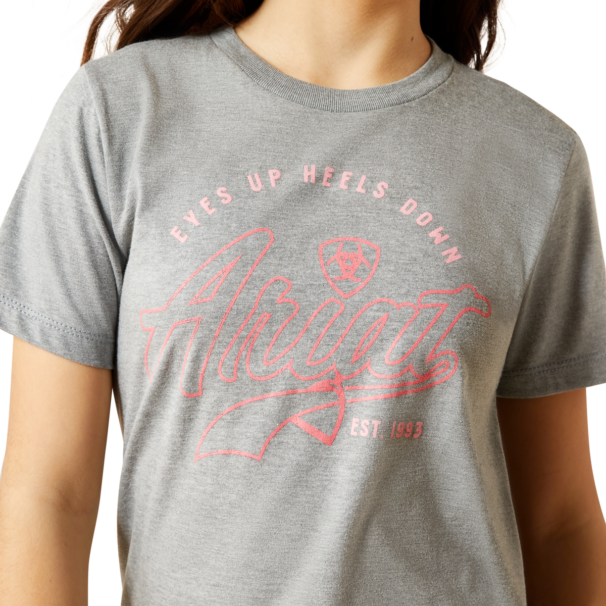 Ariat Girl’s Heels Down T-Shirt - Ice Berg