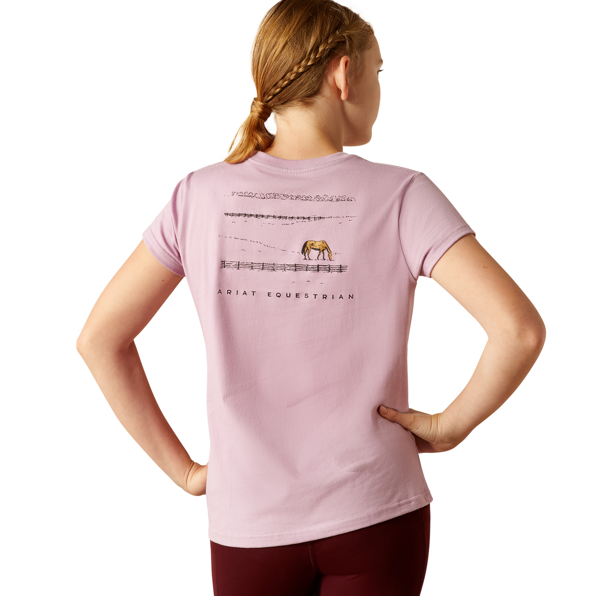 Ariat Girl’s Meadow Pony T-Shirt - Lavender Mist