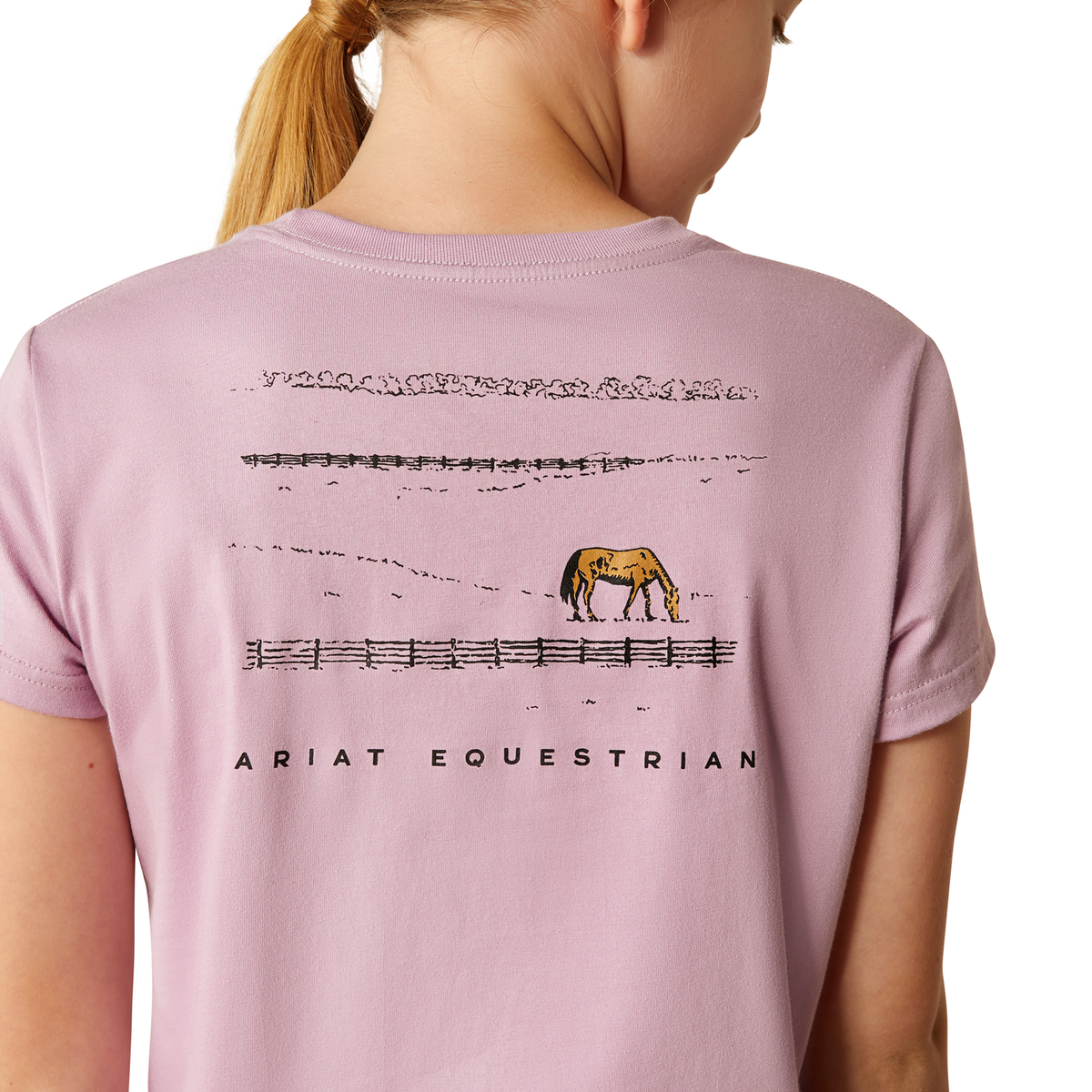Ariat Girl’s Meadow Pony T-Shirt - Lavender Mist