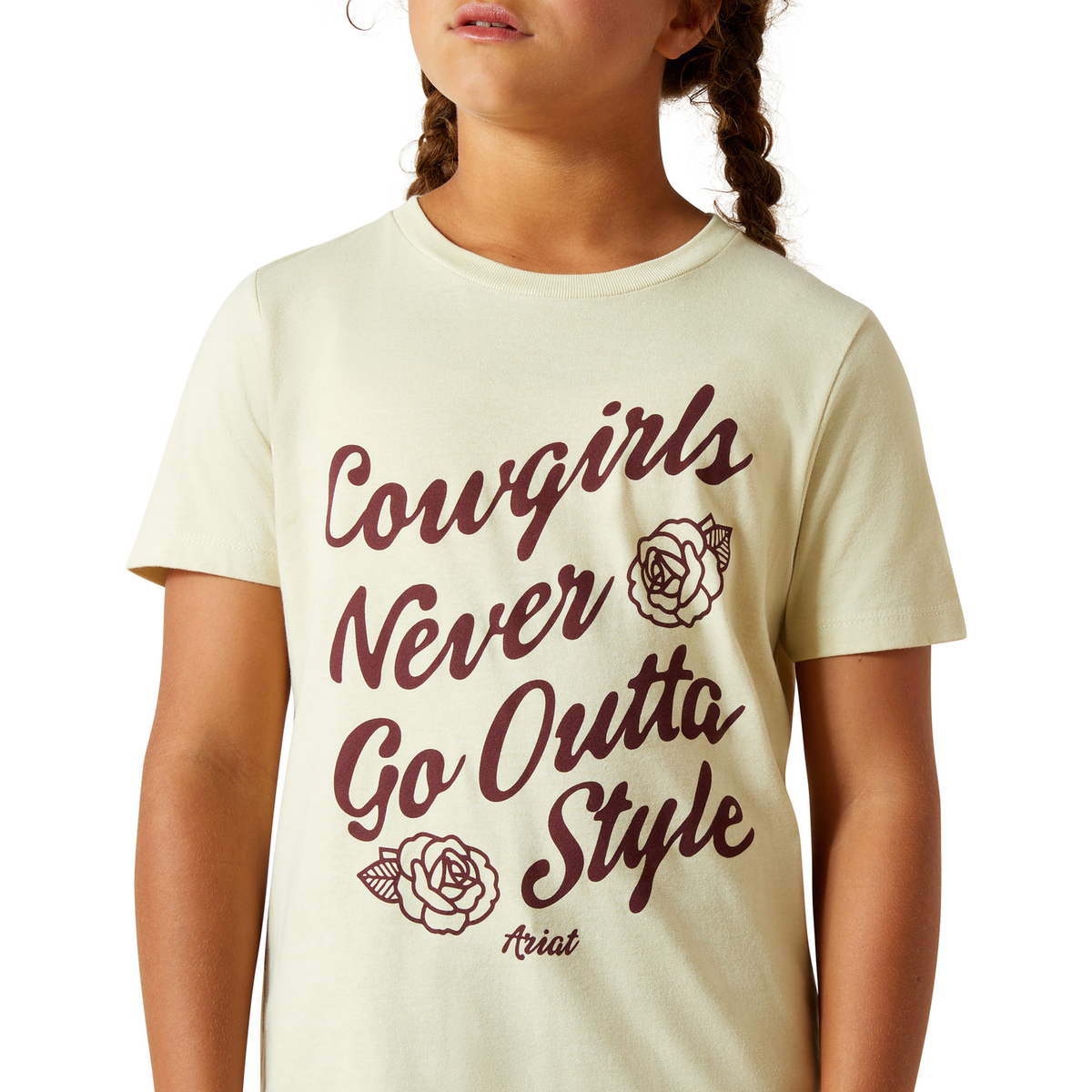 Ariat Girls Never Outta Style Tee - Wheat