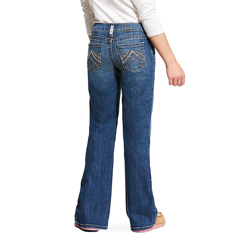 Ariat Girls R.E.A.L Whipstich Boot Cut Jeans - Eleanor