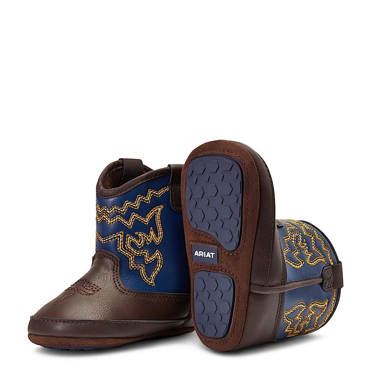 Ariat Infant Lil’ Stomper Deadwood Boots - Brown/Blue