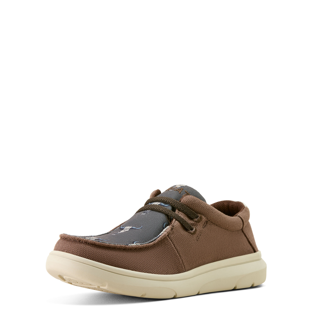 Ariat Kidâs Hilo - Chocolate/Ariat Steer Heads