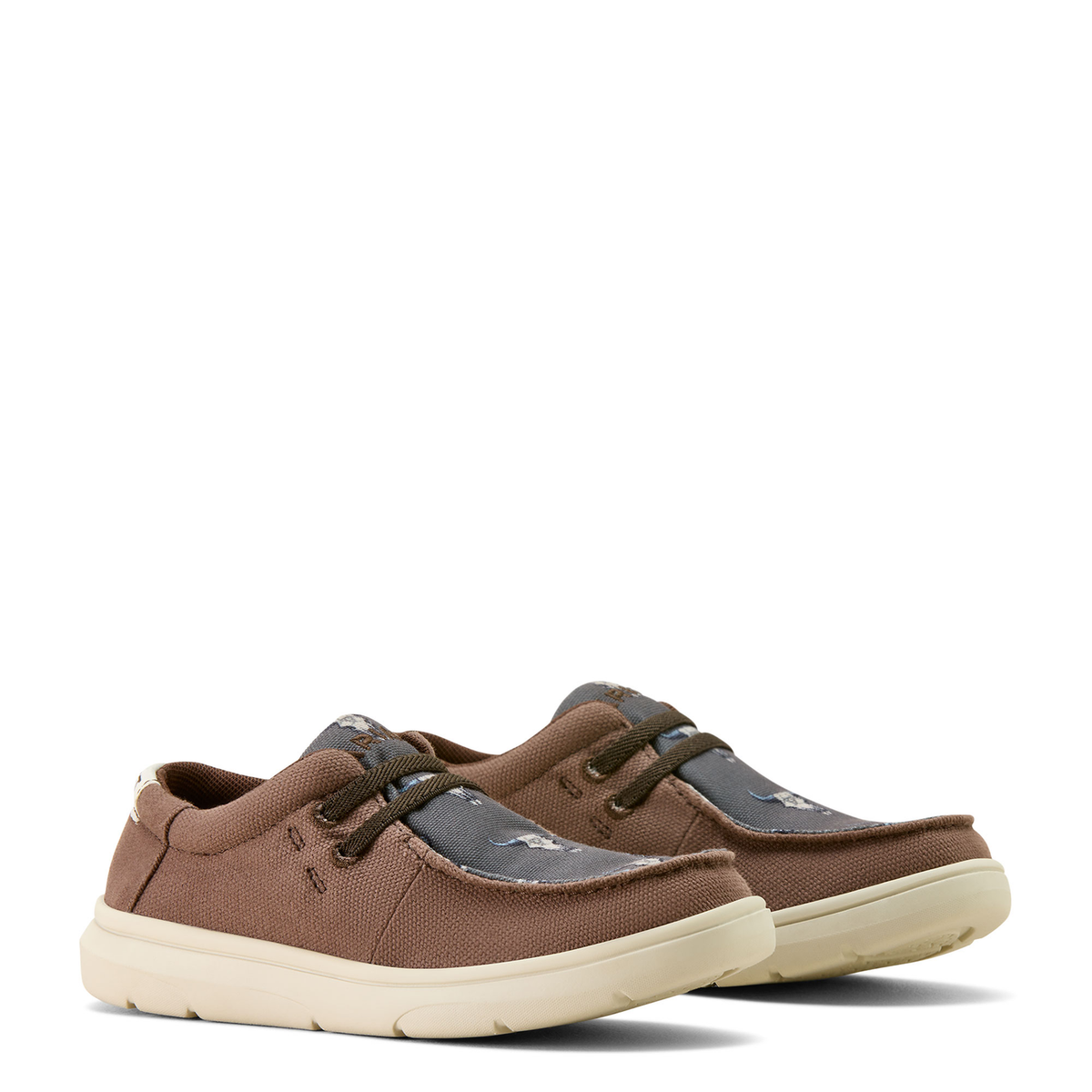 Ariat Kidâs Hilo - Chocolate/Ariat Steer Heads