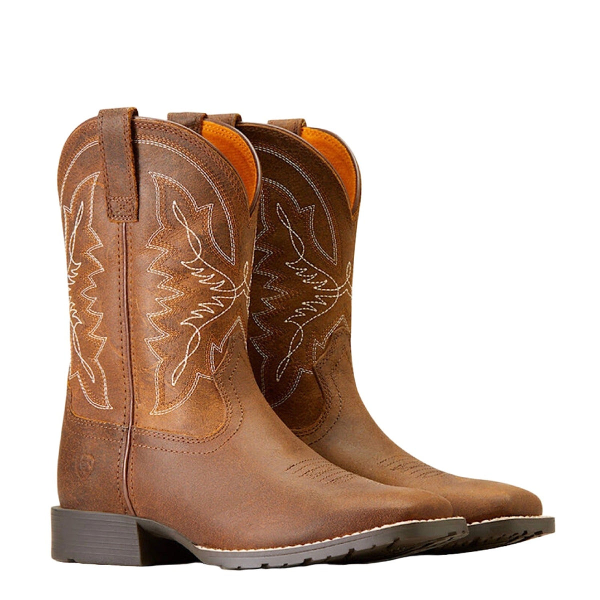 Ariat Kid’s Hybrid Rancher Western Boot Distressed Tan