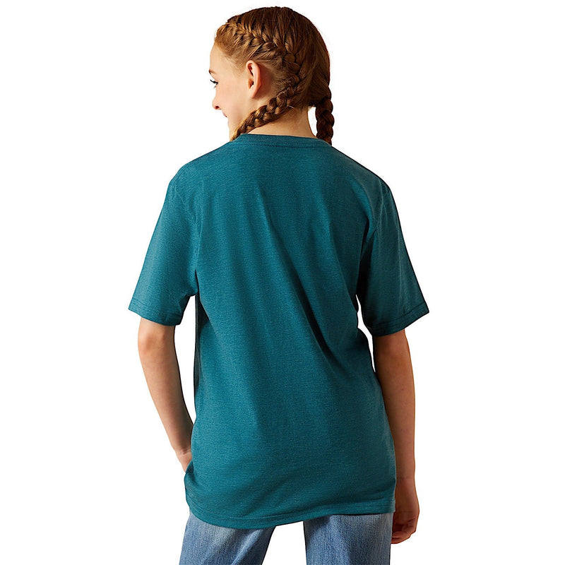 Ariat Kid’s Sketch Pad T-Shirt - Deep Sea Heather