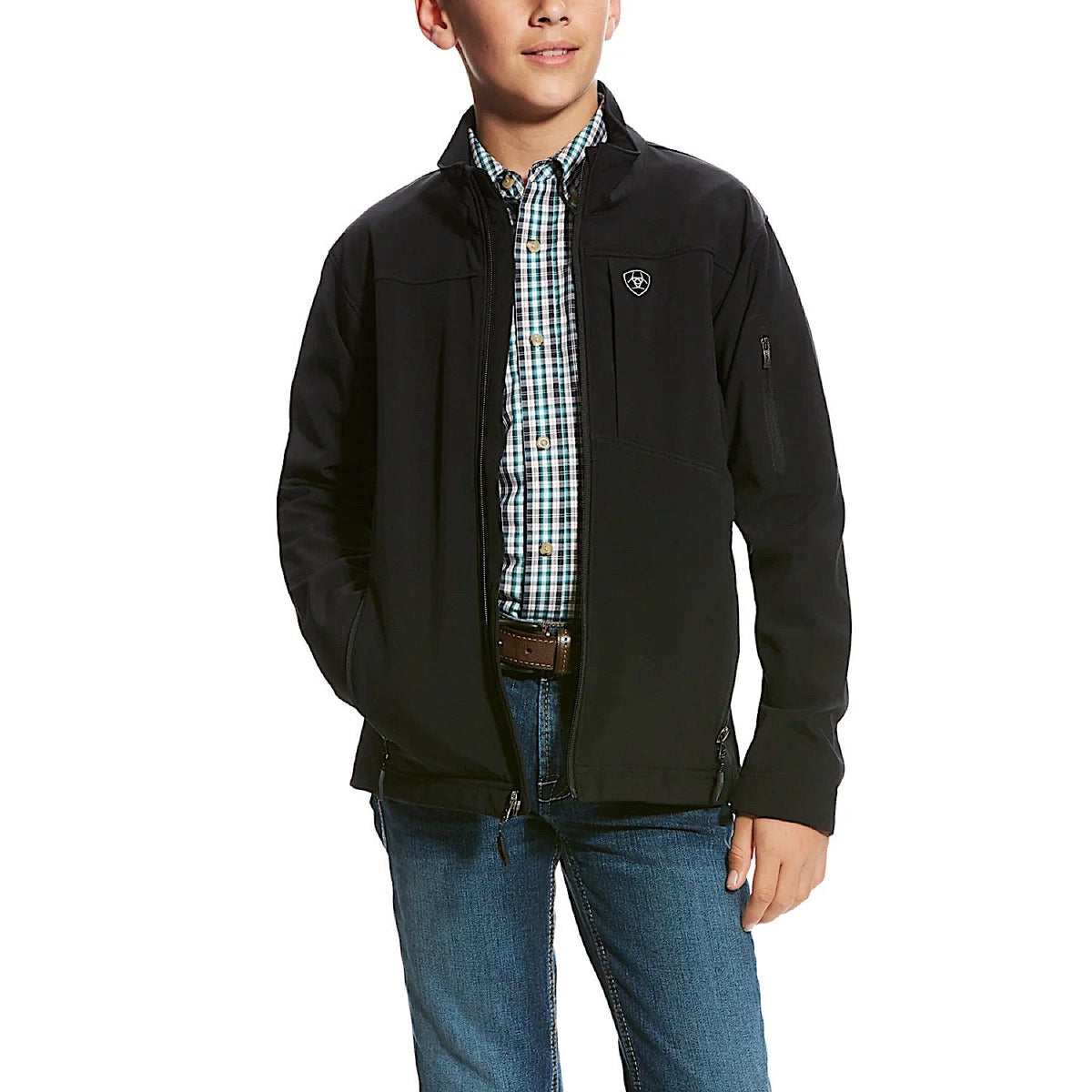 Ariat Kid’s Vernon Softshell Jacket - Black