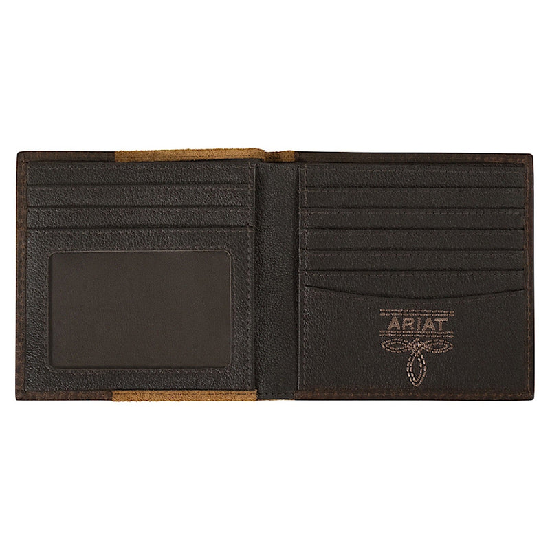 Ariat Large Bifold Wallet - Roughout Tan