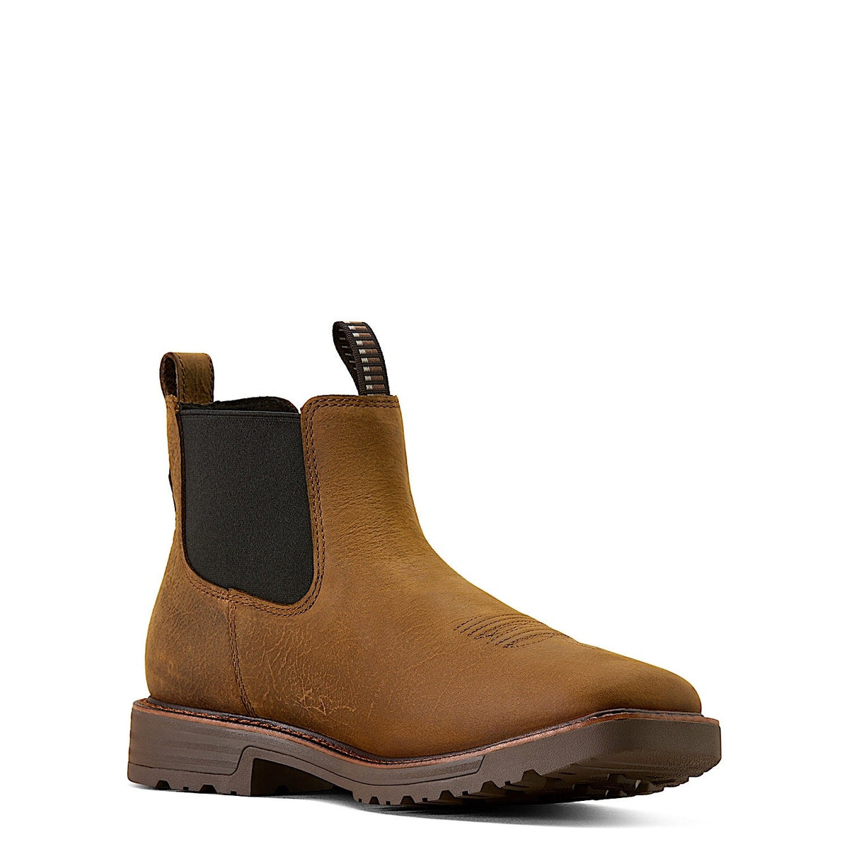 Ariat Men’s Activator H20 Wide Square Toe Chelsea Work Boot - Rye Brown
