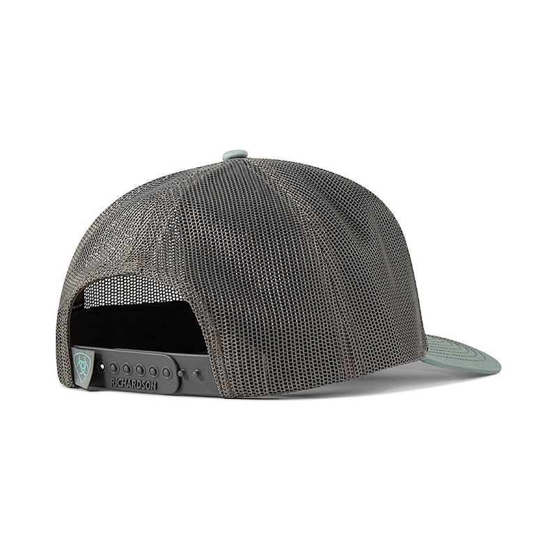 Ariat Mens American Original Patch Mesh Snap Cap - Blue Grey