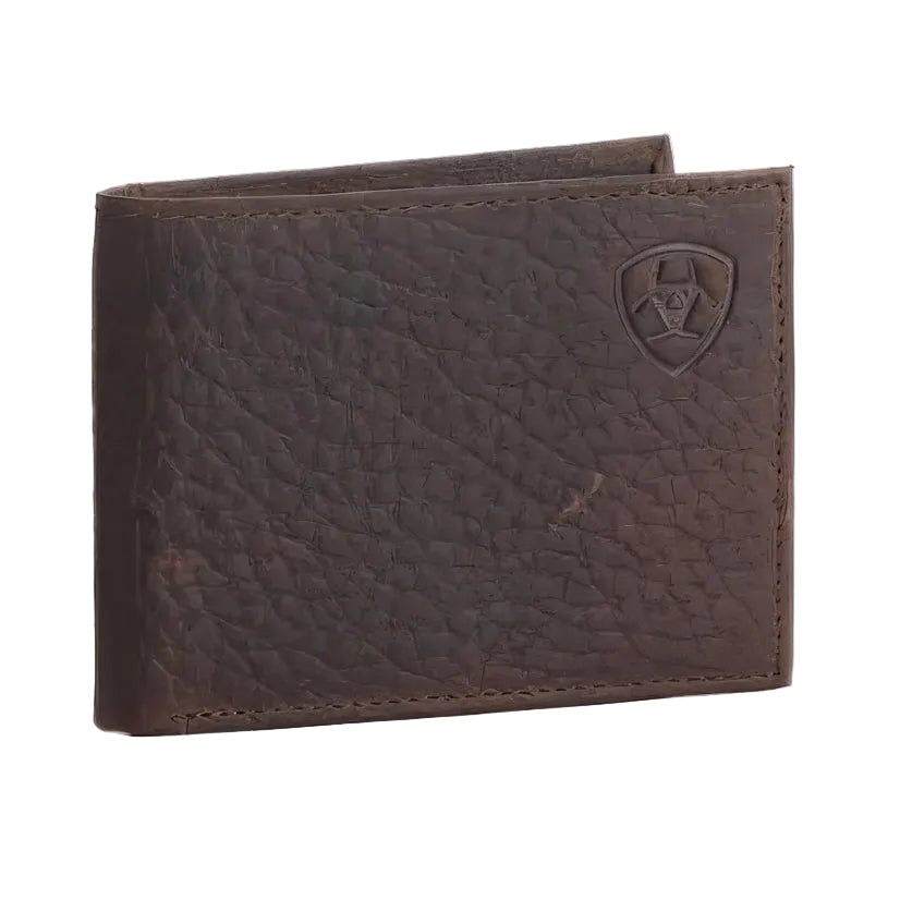 Ariat Mens Bifold Wallet Shield Logo - Brown