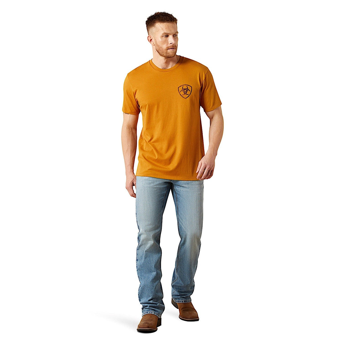 Ariat Men’s Big Bull Rider T-Shirt - Bone Brown