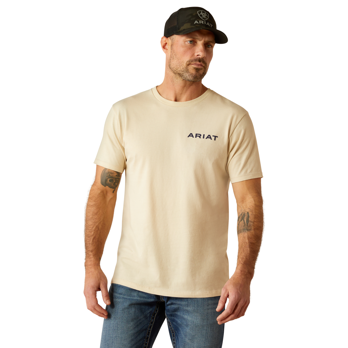 Ariat Men’s Bleached Bones T-Shirt - Natural