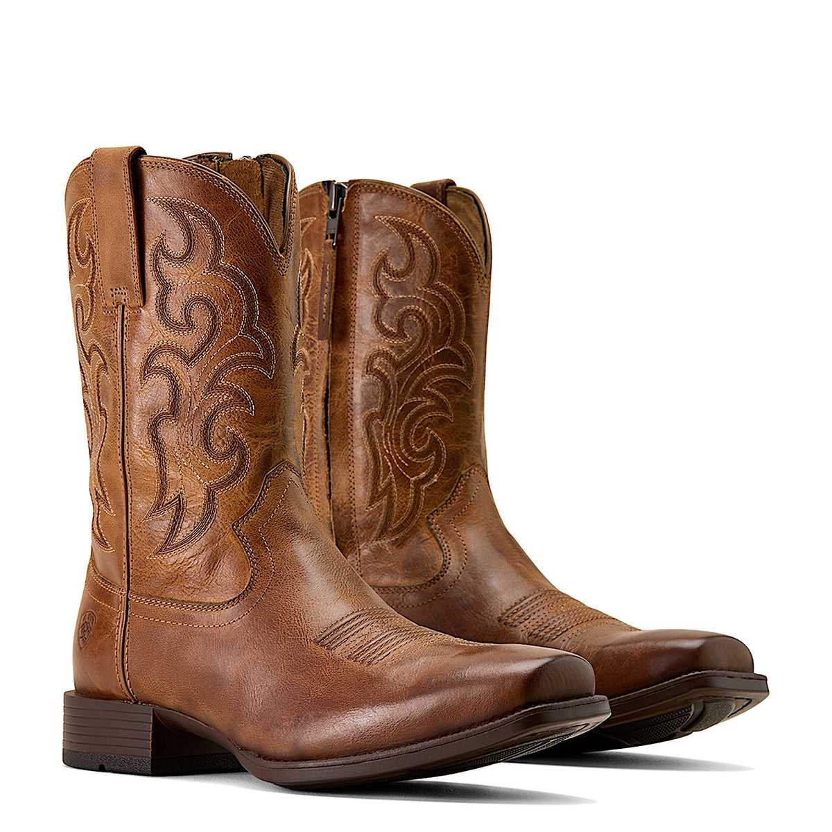 Ariat Mens Bodie Square Toe Western Boot - Honey Tan