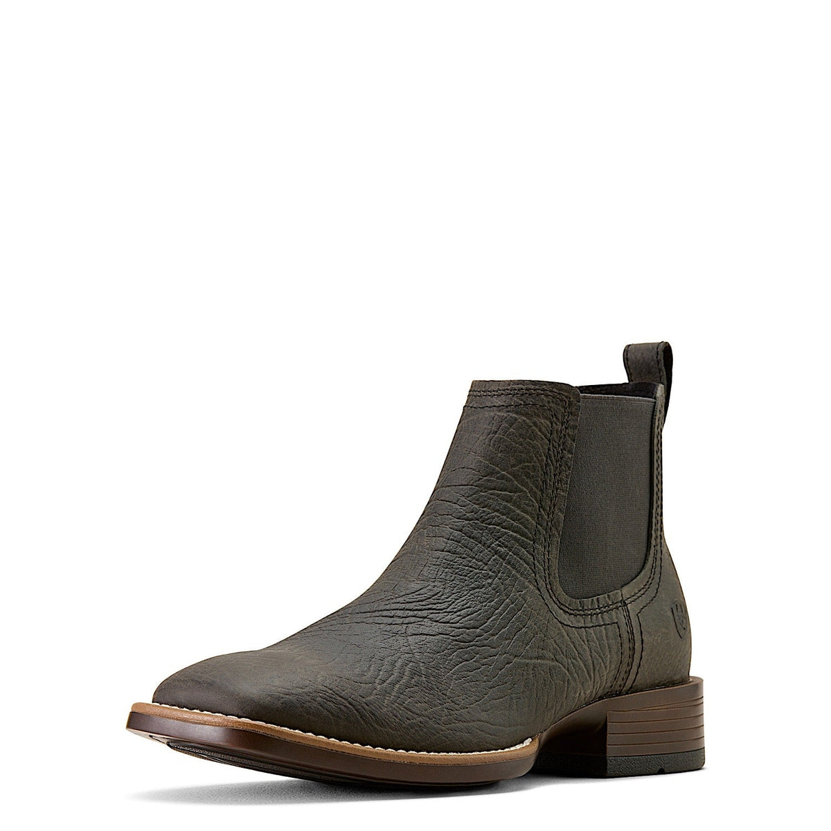 Ariat Mens Booker Chelsea Wide Square Toe - Charcoal Grey Print