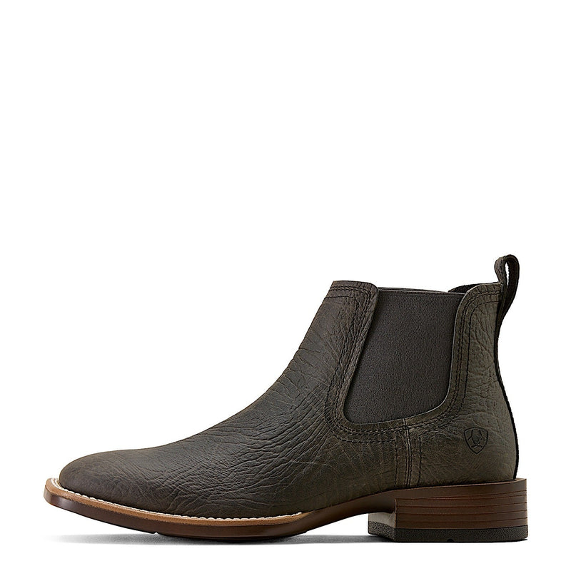 Ariat Mens Booker Chelsea Wide Square Toe - Charcoal Grey Print