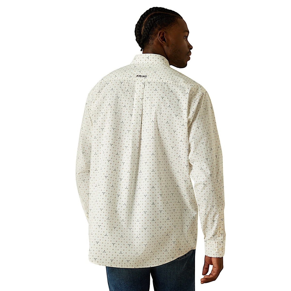Ariat Mens Buster Classic Fit Shirt - White