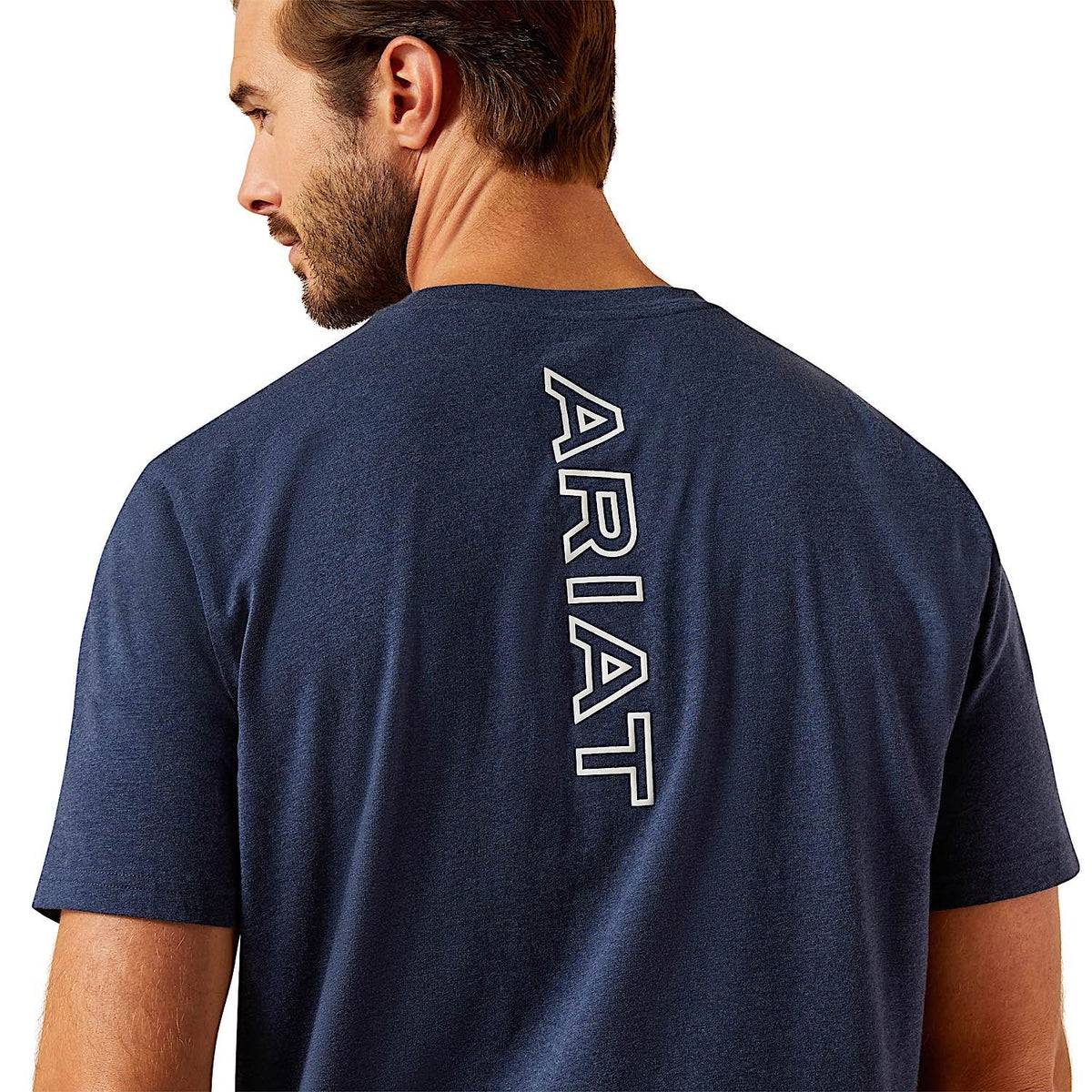Ariat Mens BV Logo T-Shirt - Navy Heather