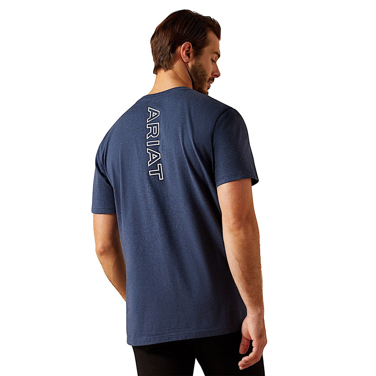 Ariat Mens BV Logo T-Shirt - Navy Heather