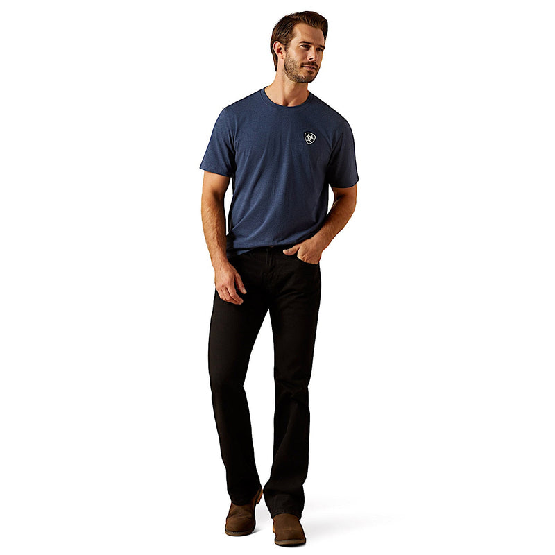 Ariat Mens BV Logo T-Shirt - Navy Heather