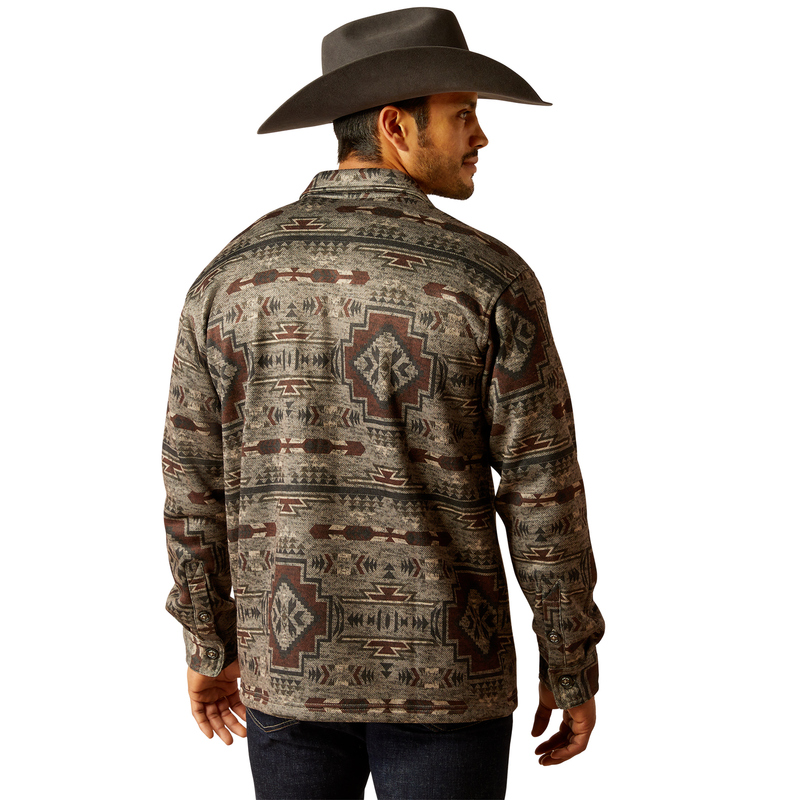Ariat Men’s Caldwell Printed Shirt Jacket - Brindle