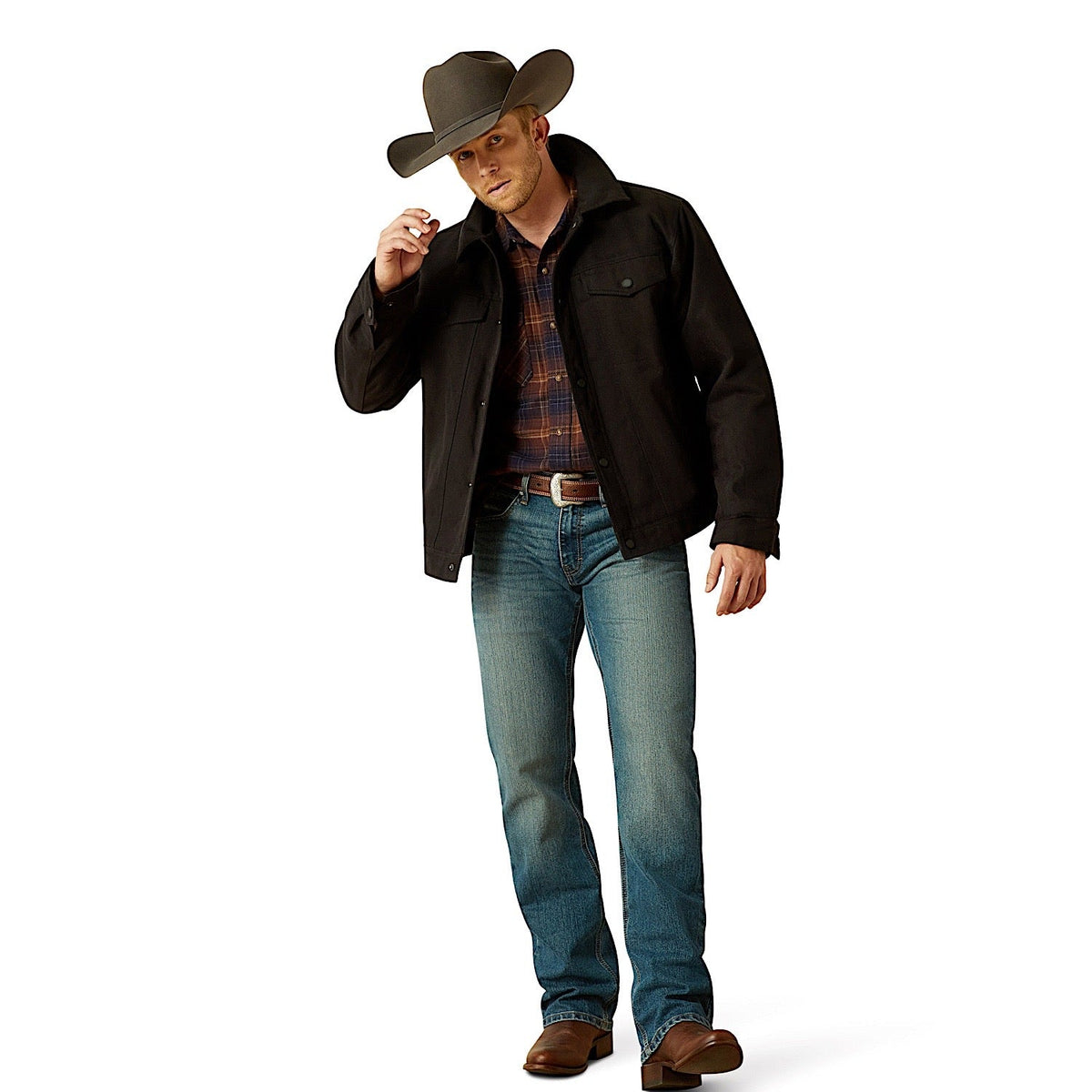 Ariat Mens Canvas Rancher Jacket - Black