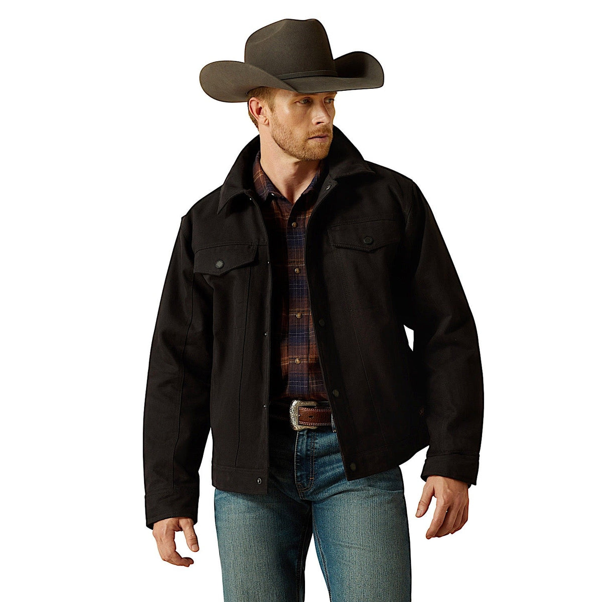 Ariat Mens Canvas Rancher Jacket - Black