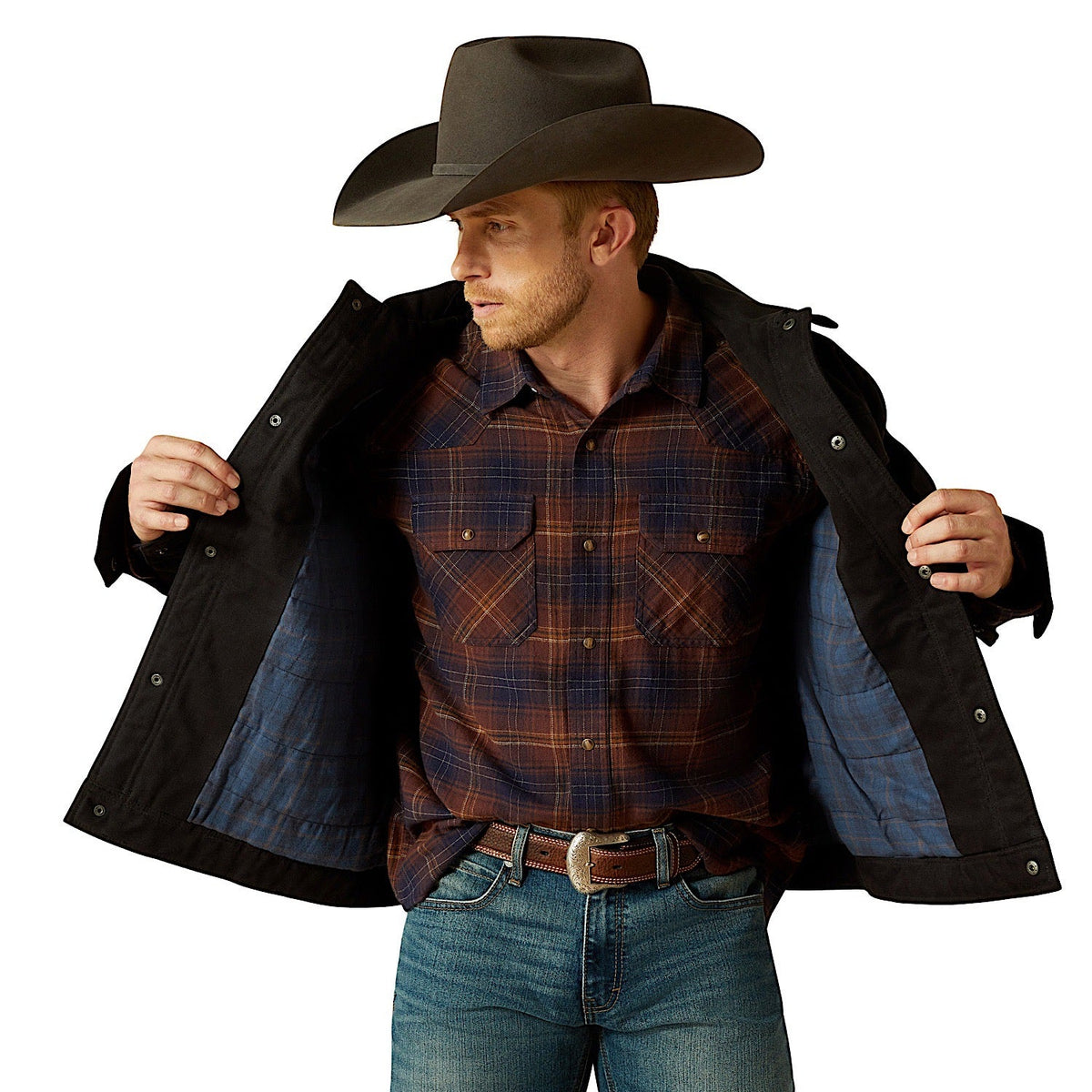 Ariat Mens Canvas Rancher Jacket - Black