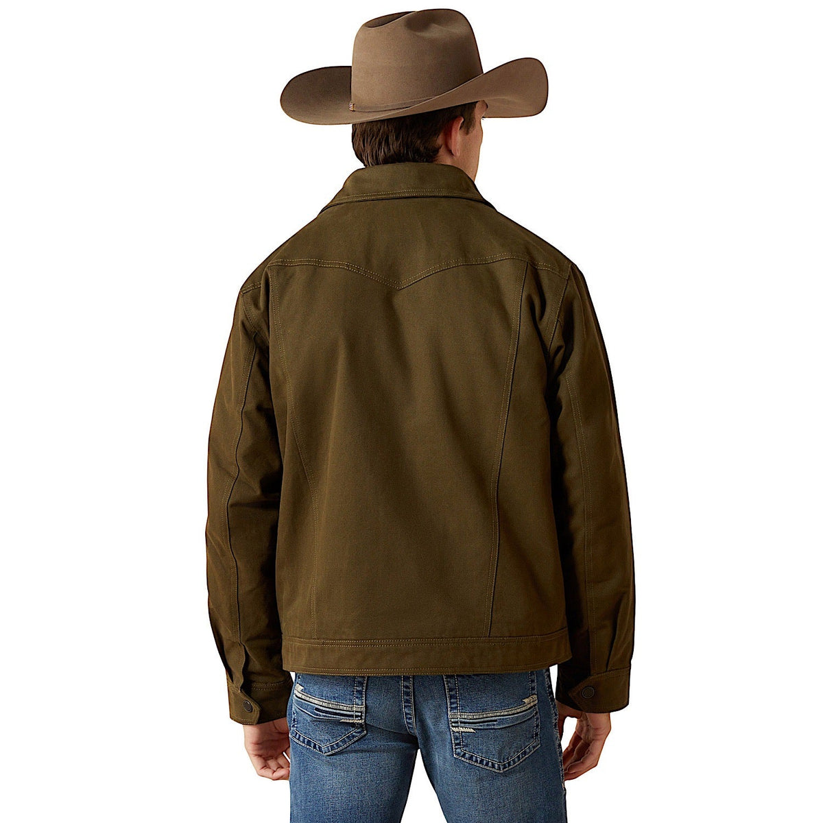 Ariat Mens Canvas Rancher Jacket - Desert Sand Khaki