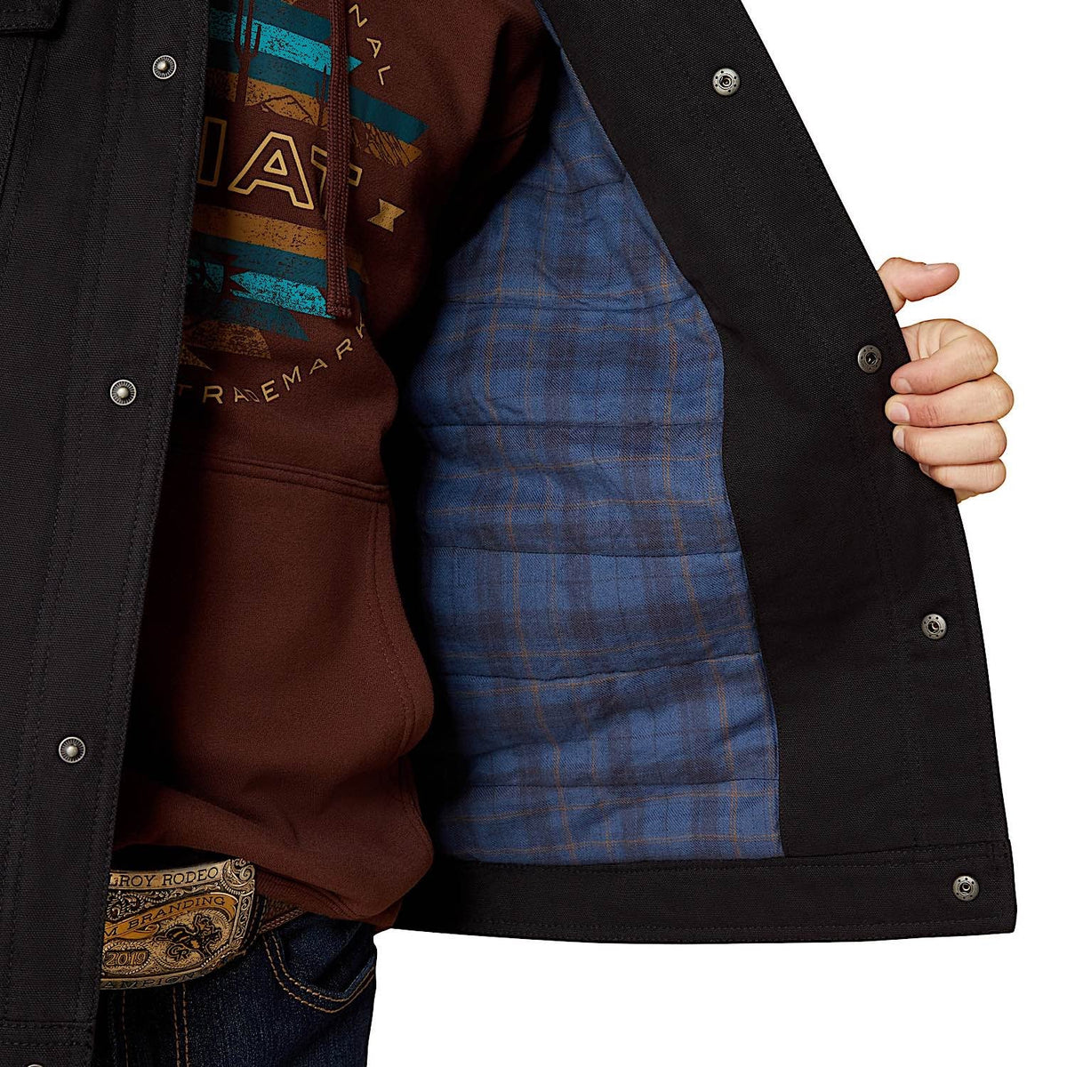 Ariat Mens Canvas Rancher Vest - Black