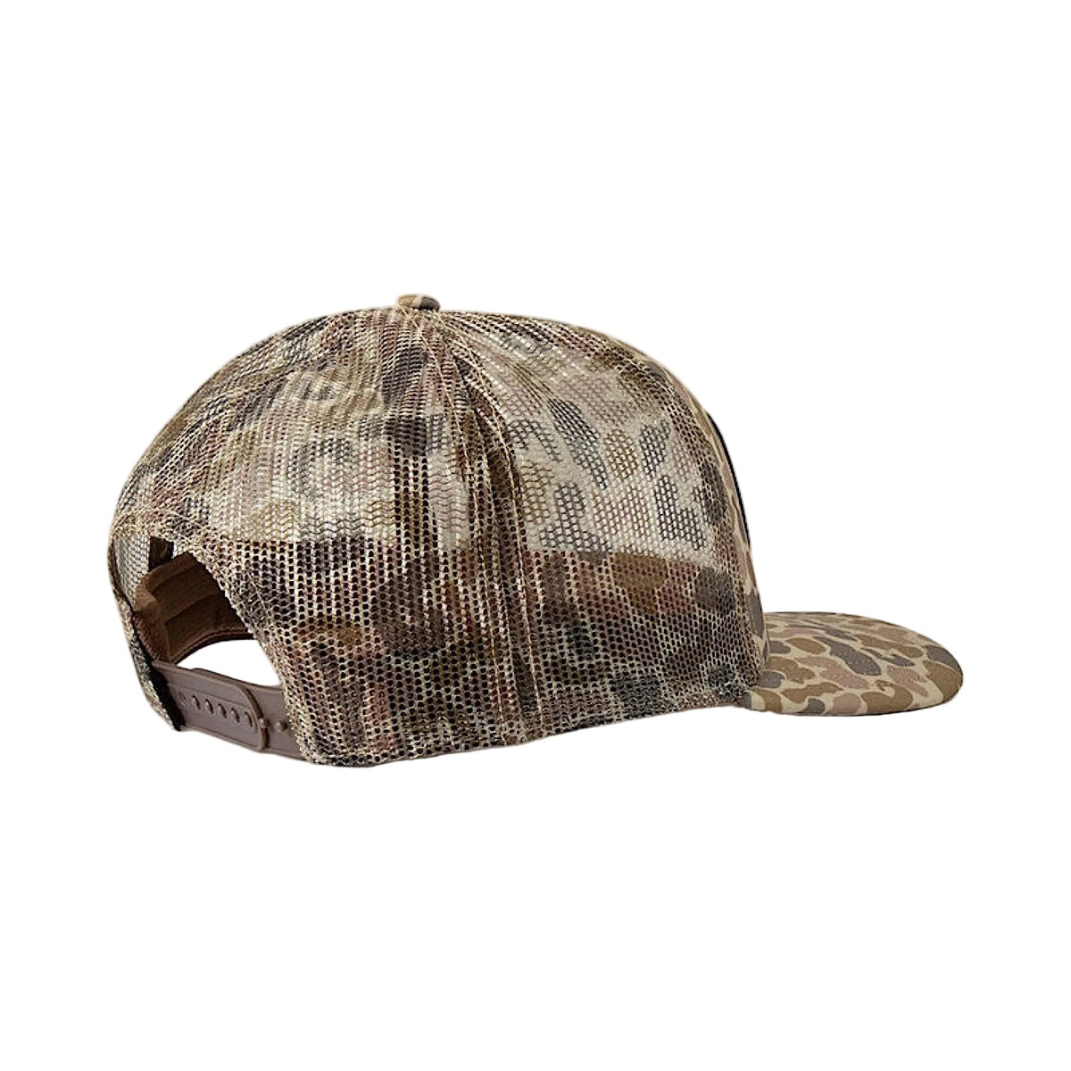 Ariat Mens Cap Duck Camo Patch Mesh Snap Back - Cream / Beige