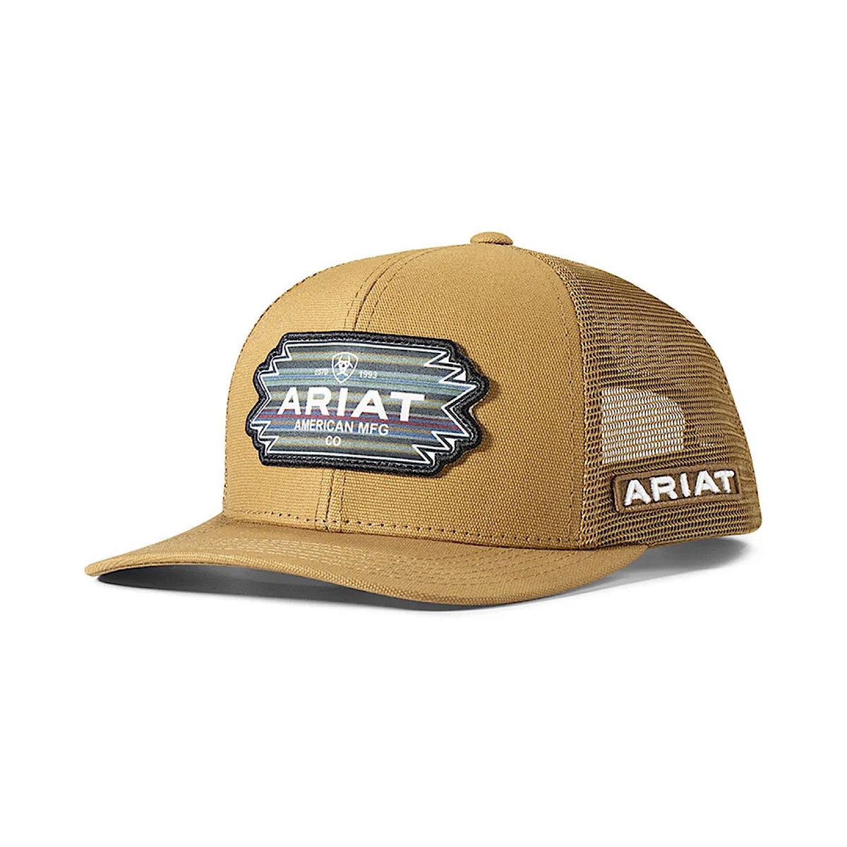 Ariat Mens Cap Multi Southwest Patch Mesh Snap Back - Gold