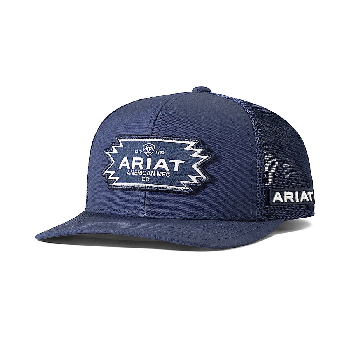 Ariat Mens Cap Southwest Patch Mesh Snap Back - Navy