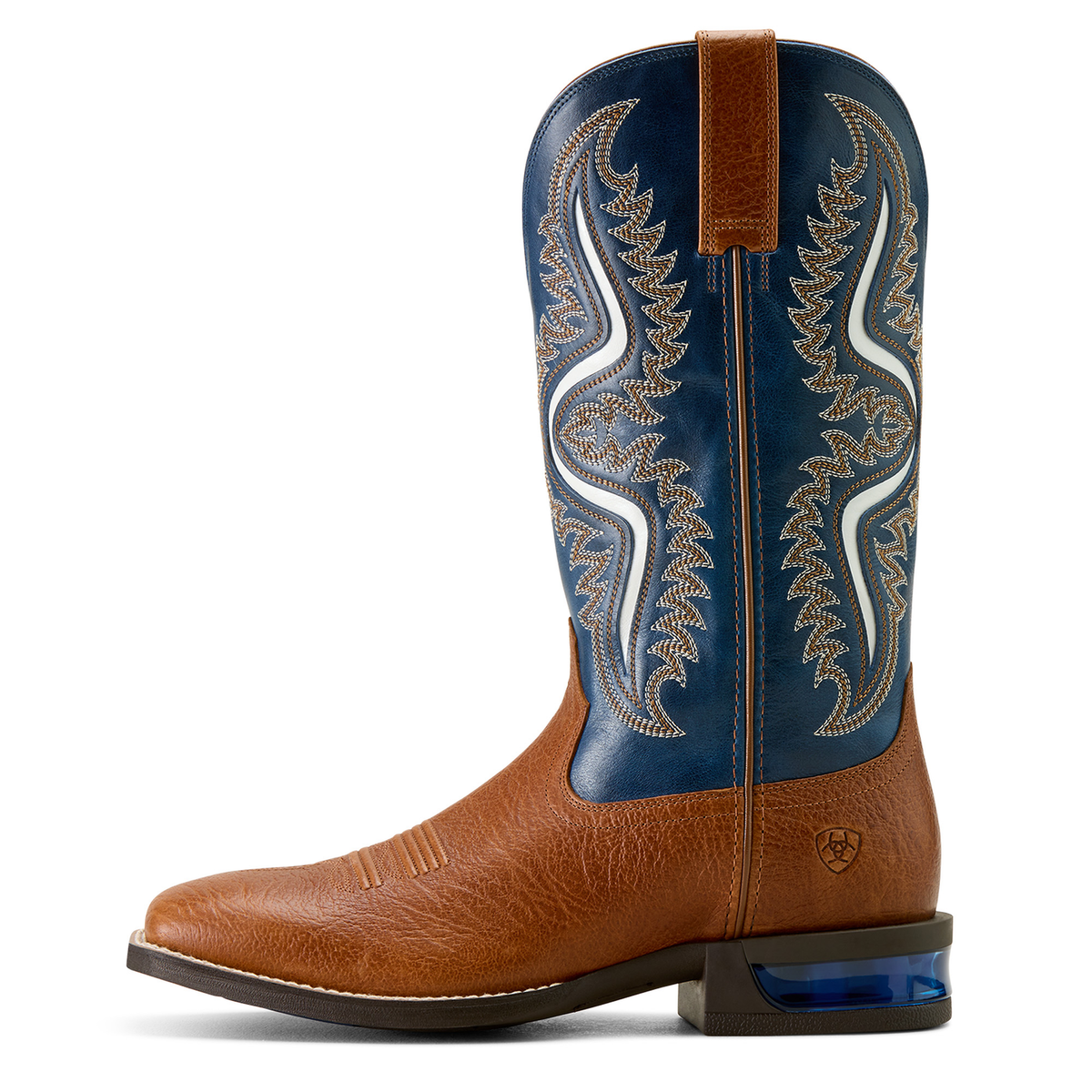 Ariat Mens Captivate Cowboy Western Boot - Red Oak/Deep Blue