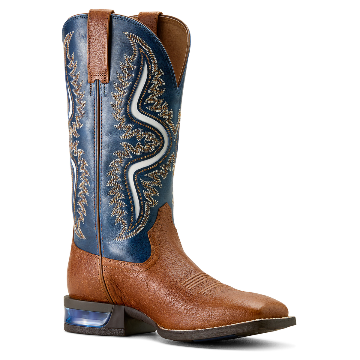 Ariat Mens Captivate Cowboy Western Boot - Red Oak/Deep Blue
