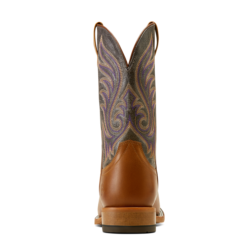 Ariat Men’s Cattle Call Rodeo Boot - Tan/Smokey Purple