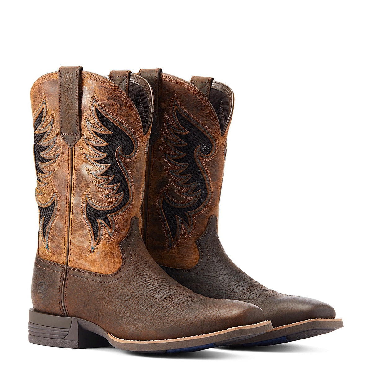 Ariat Men’s Cowpuncher VentTEK Boot - Dark Brown/Golden Mustard