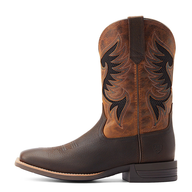 Ariat Men’s Cowpuncher VentTEK Boot - Dark Brown/Golden Mustard