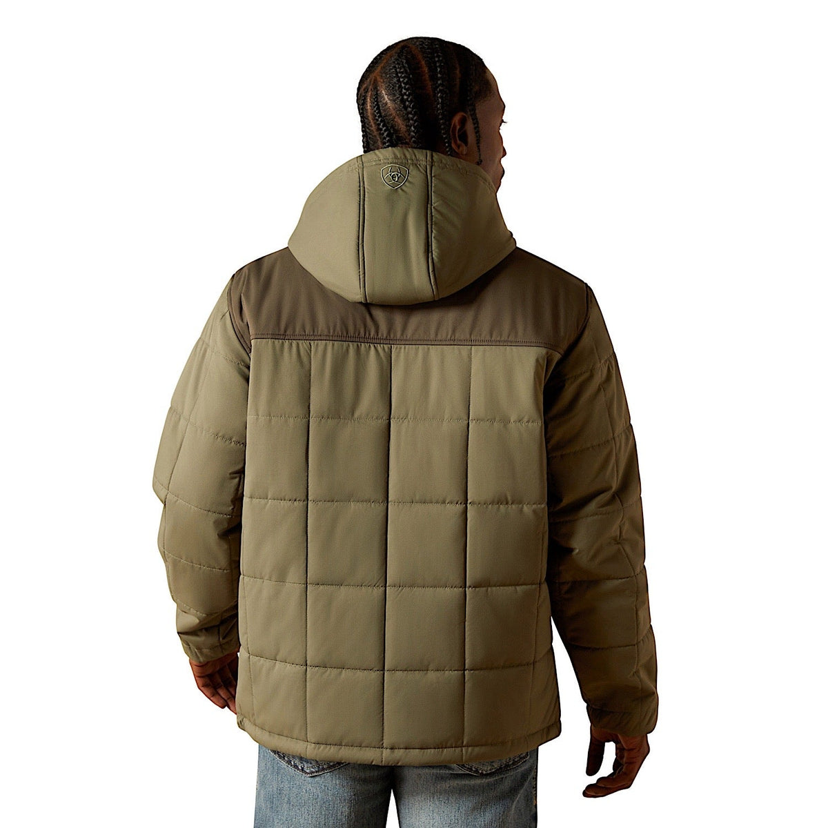 Ariat Mens Crius Hooded Insulated Jacket - Green/Dark Green