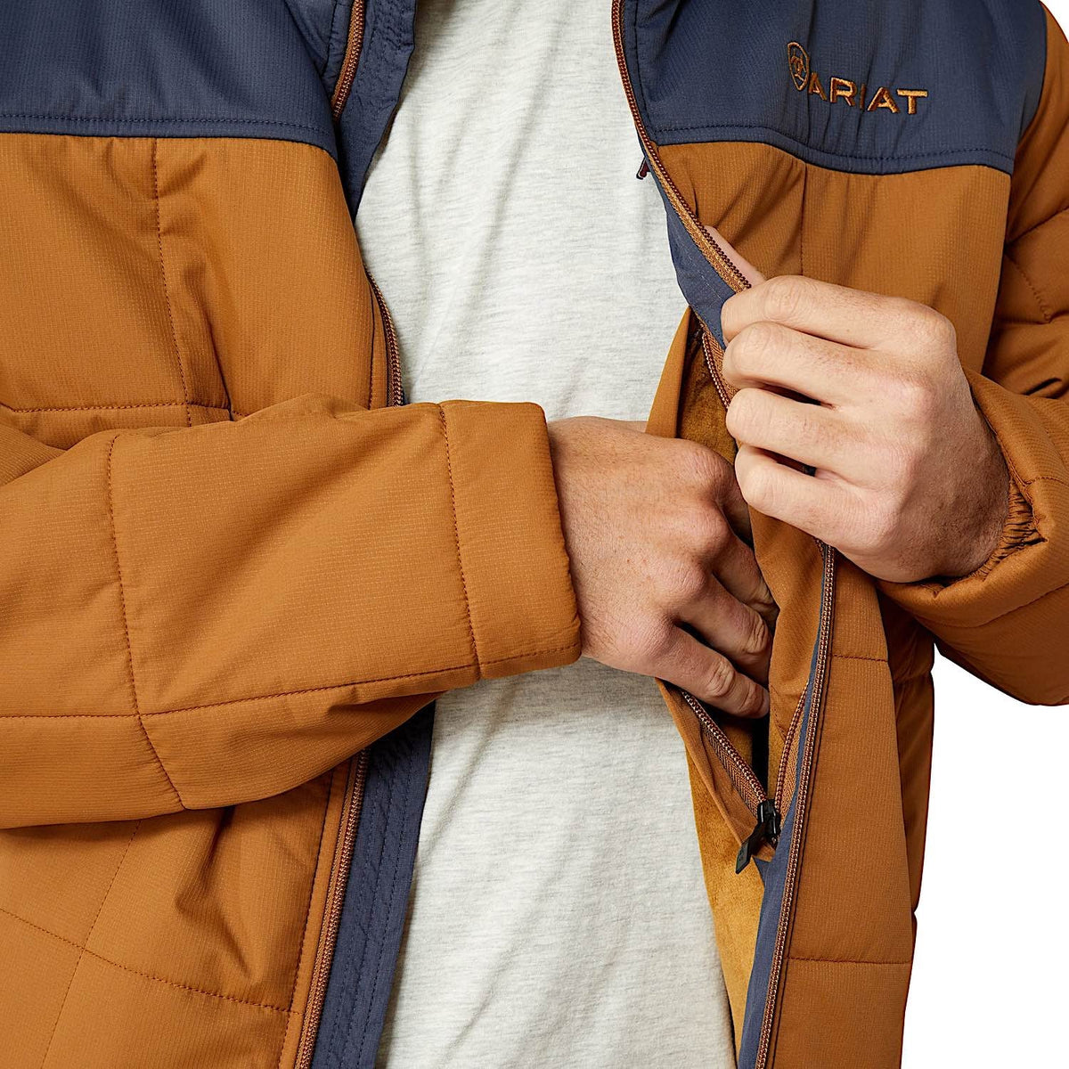 Ariat Mens Cruis Insulated Jacket - Blue Nights/Almond