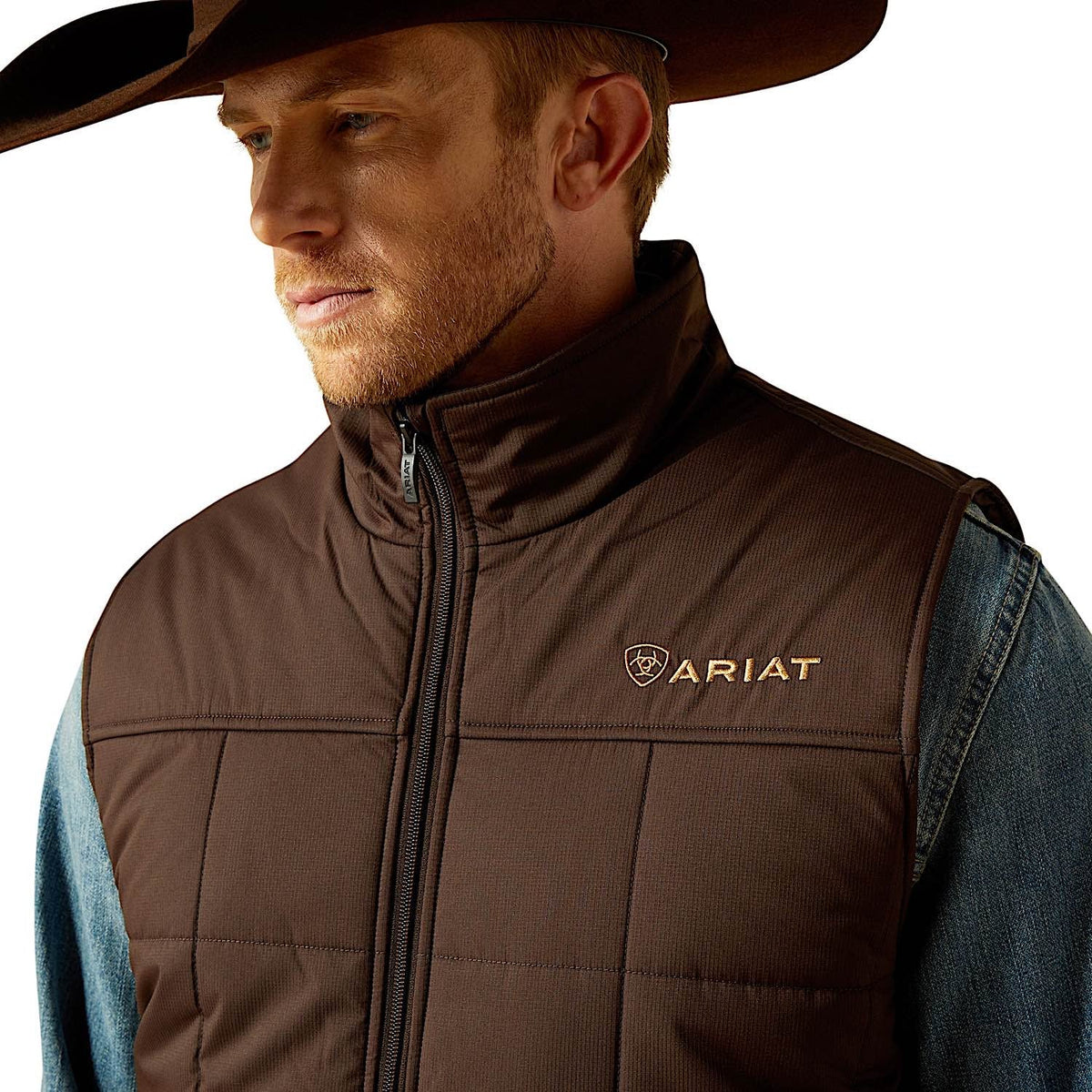 Ariat Mens Cruis Insulated Vest - Brown