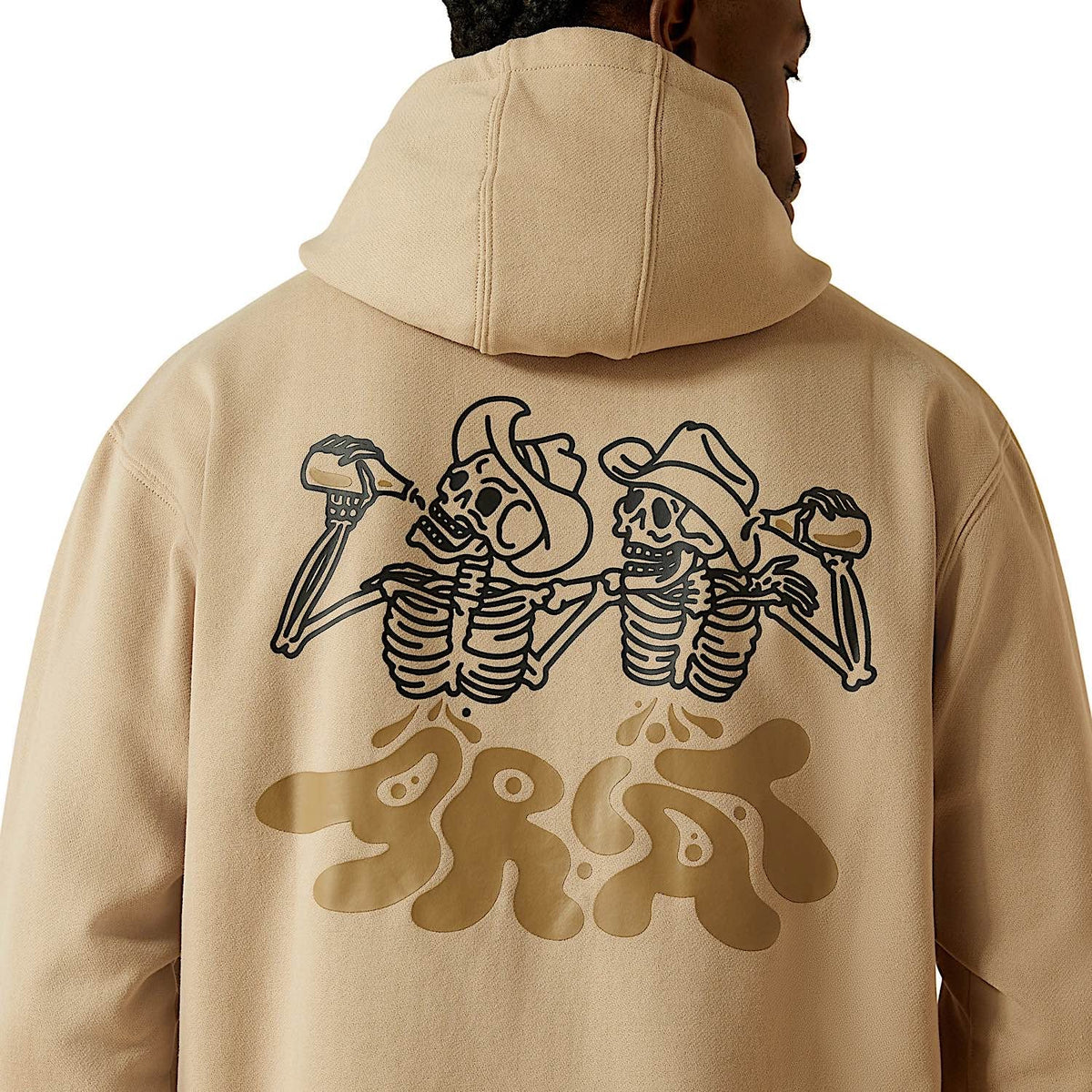 Ariat Mens Drinking Buddies Hoodie - Beige