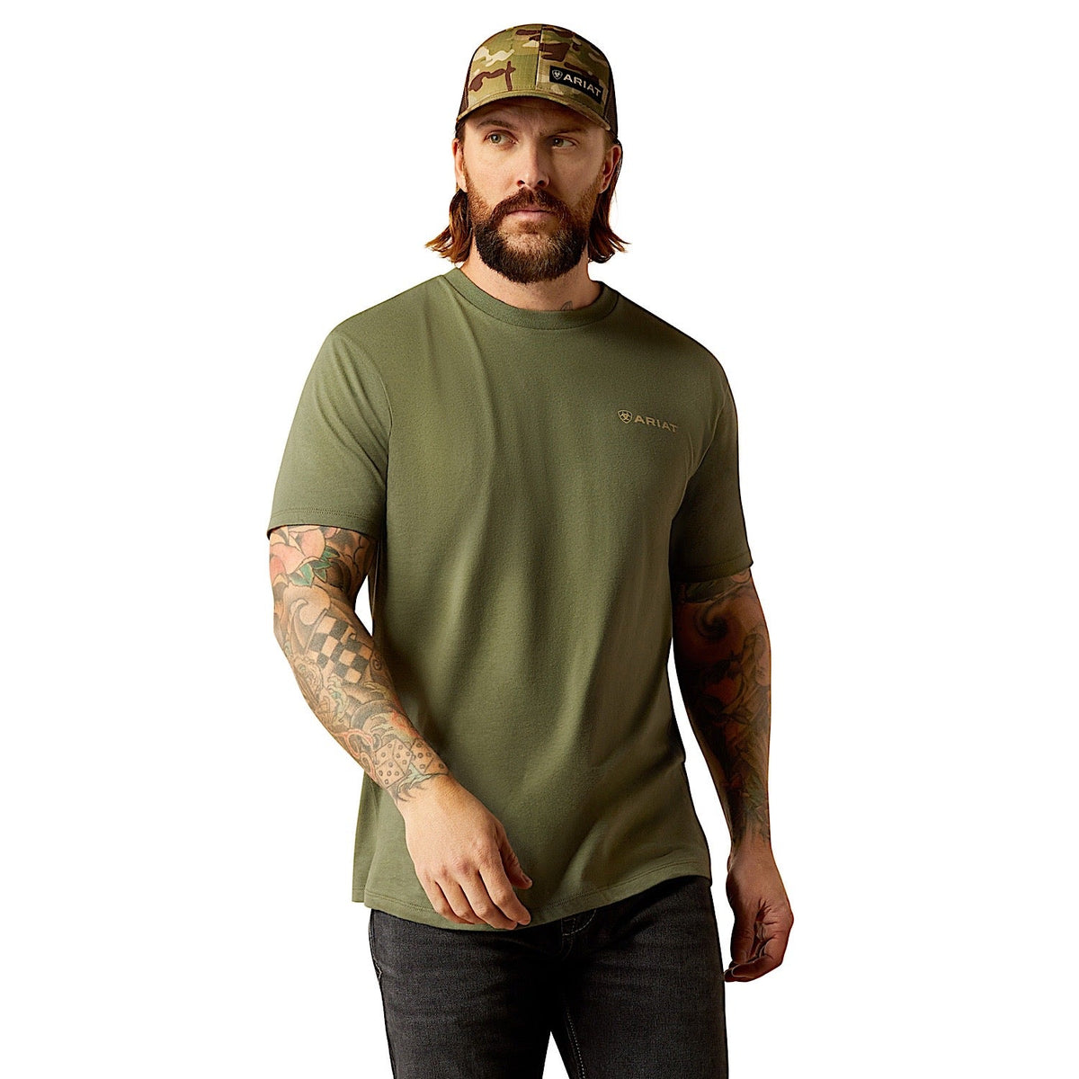 Ariat Men’s Duck T-Shirt - Surplus Green