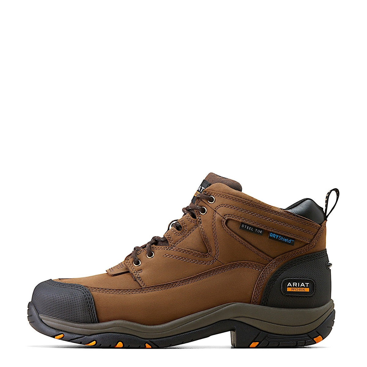 Buy Ariat Mens Duraterrain Waterproof Steel Toe Boot Distressed Brown ...
