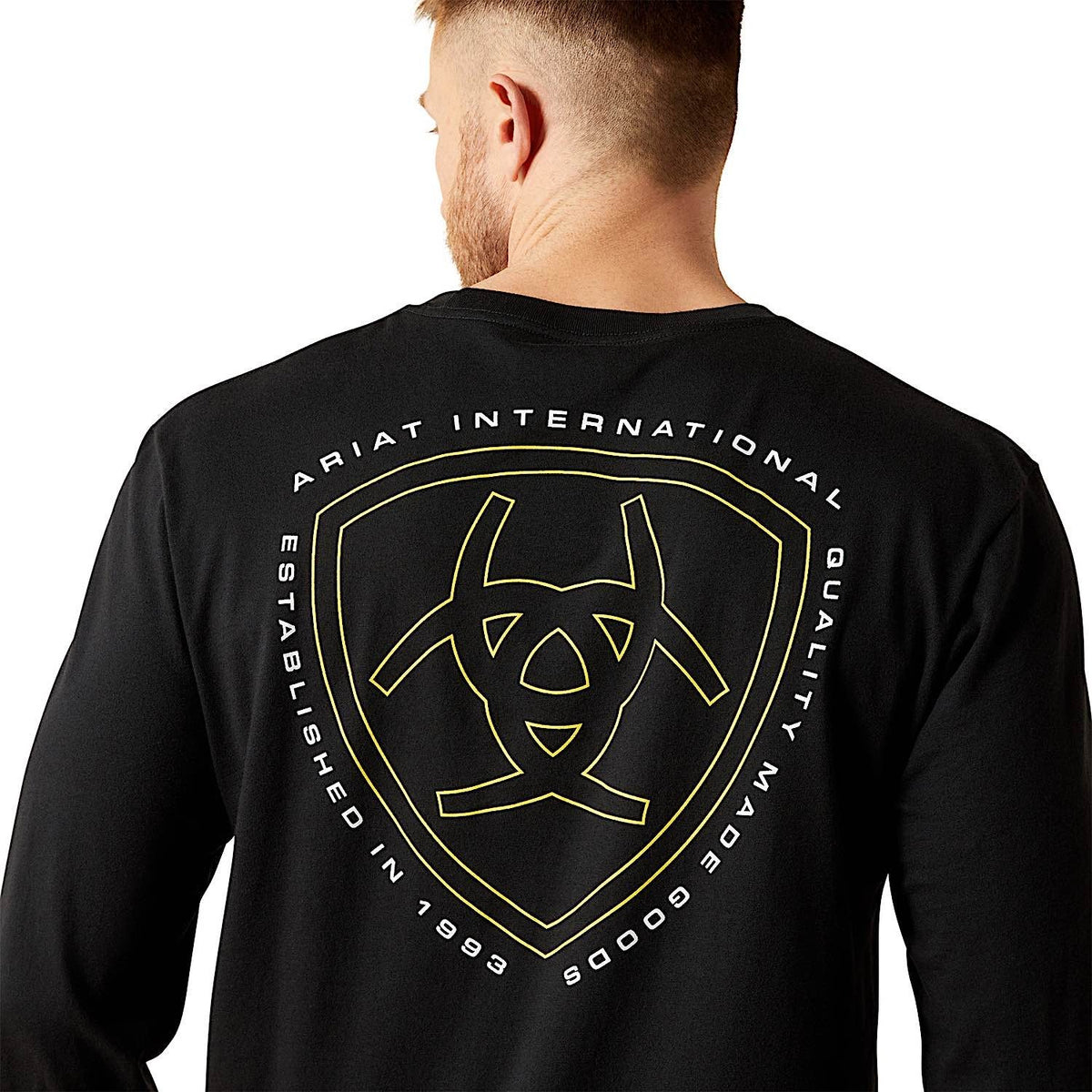 Ariat Mens Easy Rider Long Sleeve T-Shirt - Black
