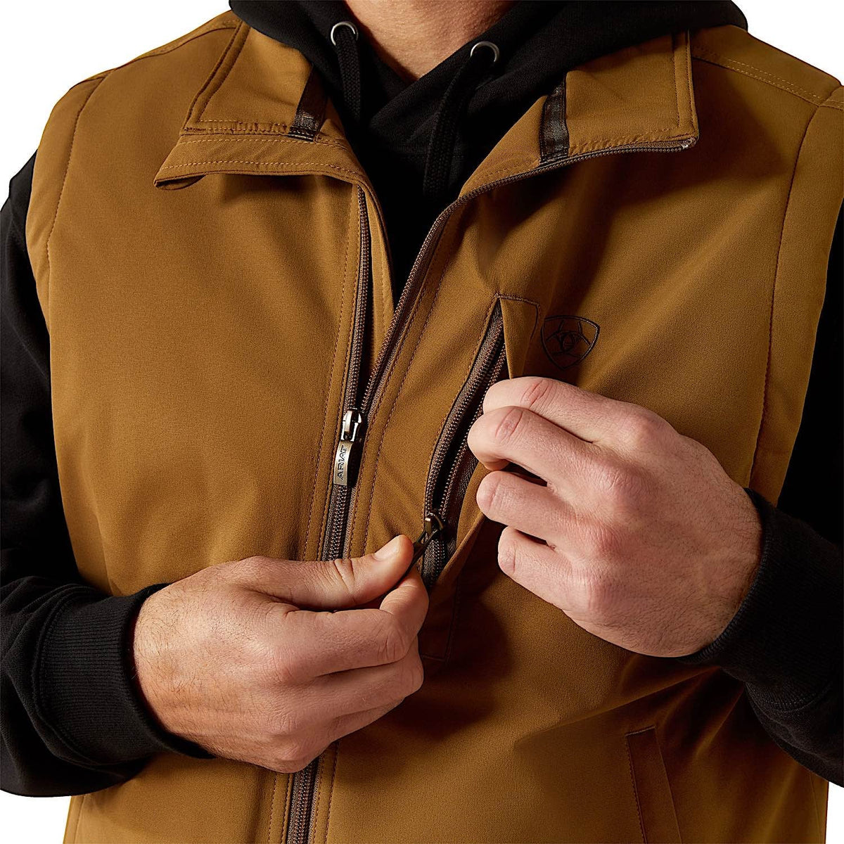 Ariat Mens Field Insulated Vest - Khaki