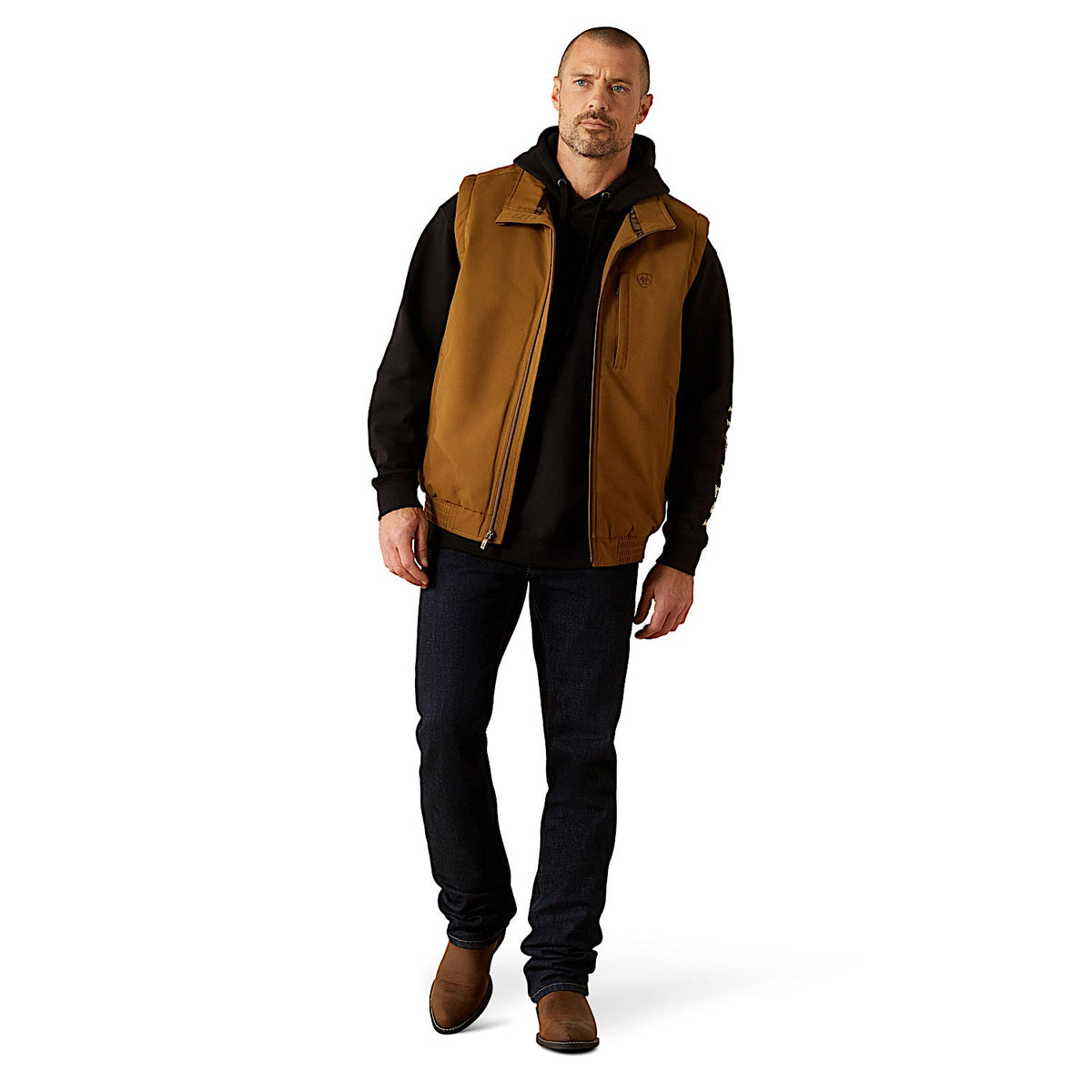 Ariat Mens Field Insulated Vest - Khaki