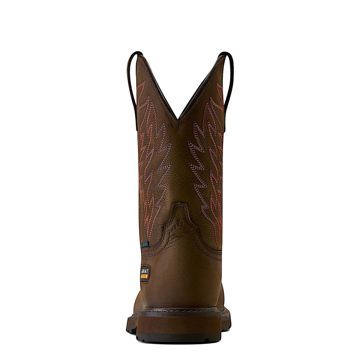 Ariat Men’s Groundbreaker Waterproof Wide Square Steel Toe Work Boot - Dark Brown