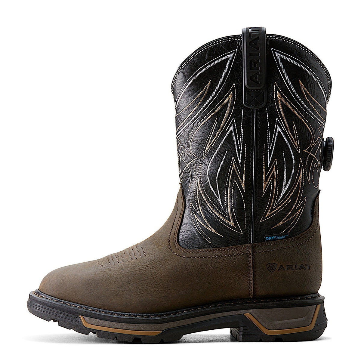 Ariat Men’s H20 Big Rig Boa Work Boot - Iron Coffee/Black